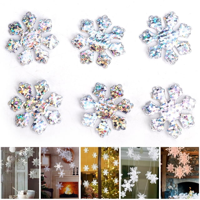 Confetti,300 Pcs Snowflakes Confetti Snowflakes Ornament Snowflakes Optimal Efficiency
