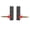 Black, variant on Right Angle 3.5mm Male to Female Audio Adapter Stereo Headphone Cable Jack Plug, 90 Degree L Shape Extender Connector for Digital Cameras, MP3 and Desktops (10 Inches / 25.4 cm) - 2 Pack Blue