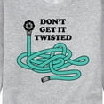 thumbnail image 3 of Instant Message - Don't Get It Twisted - Men's Crew Neck Fleece Pullover, 3 of 6