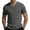 gray, variant on hlysgo Men's V Neck Shirts Short Sleeve Sweater Shirt Casual Ribbed Pullover Breathable T Shirt White,XL