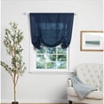 thumbnail image 5 of Mainstays Tie Up Balloon Shade Blue Cove Light Filtering Pole Top 1 Piece, 42" W x 63" L, 5 of 6