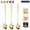 Gold, variant on Bxaolu Coffee Spoons, 7.4" Long Handle Iced Tea Spoons, 3Pack Small Teaspoons, Stainless Steel Espresso Spoon, Long Spoon for Stirring, Coffee Bar Accessories(Gold)
