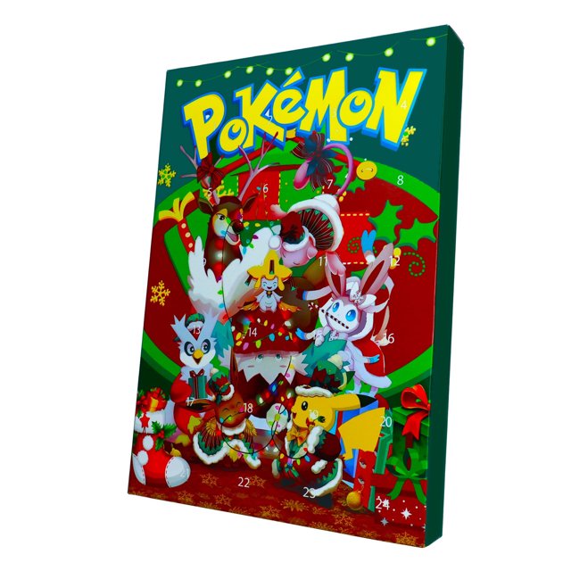 Poke-Men Christmas Advent Calendar 2024 - 24PC Surprise Christmas Blind Boxes with Random Different Action Figure Toys, Christmas 24-Days Countdown Calendar Gifts