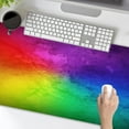 thumbnail image 3 of Large Gaming Mouse Pad - Abstract Rainbow Gradient Large Office Decor Desk Mat, Non-Slip Rubber Desk Pad, Laptop Computer Mouse Pad, Waterproof Solid Mouse Mat for Home, 31.5'''' x 11.8'''' BDMYSE24, 3 of 6