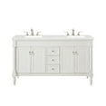 thumbnail image 3 of Elegant Kitchen and Bath 60 inch Single Bathroom vanity in Antique White, 3 of 13