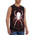 thumbnail image 2 of Balery Spider On The Web Camisetas sin mangas para hombre, absorbe la humedad y protege contra el mal olor.-Large, 2 of 7