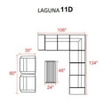 thumbnail image 4 of Laguna 11 Piece Outdoor Wicker Patio Furniture Set 11d, 4 of 5