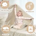 thumbnail image 3 of Beavtaens 4 Piece Toddler Bedding Set, Breathable and Soft Baby Sheet Set, Includes Quilted Comforter, Flat Sheet, Fitted Sheet and Pillowcase for Boys and Girls (White), 3 of 8