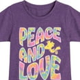 thumbnail image 3 of Peanuts - Peace & Love - Woodstock - Toddler & Youth Girls Short Sleeve Graphic T-Shirt, 3 of 6