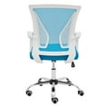 thumbnail image 5 of Modern Home Zuna Mid-Back Office Task Chair - Ergonomic Back Supporting Mesh Back Desk Chair (White/Aqua), 5 of 7