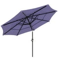 thumbnail image 1 of Outsunny 10.7FT Patio Umbrella, 4 Tiers Parasol with Crank, 8 Ribs, Purple, 1 of 10