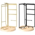 thumbnail image 2 of Adjustable Rotating Jewelry Stand Fashionable Necklace Display Stand With Multiple Slots Handy Jewelry Rack(Black), 2 of 7