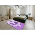 thumbnail image 4 of Ahgly Company Indoor Rectangle Patterned Tyrian Purple Area Rugs, 2' x 3', 4 of 6