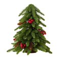thumbnail image 4 of Mini de Navidad simulado de 40 cm, material de polietileno para armarios, chimeneas, adorno de mesa navideño realista multiusos Estilo C, 4 of 8