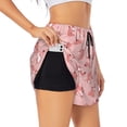 thumbnail image 3 of Lsque Fox Printed Women's Running Shorts with Liner Pockets,Elastic Quick Dry Workout Athletic Gym Yoga Shorts,Womens High Waist Shorts-, 3 of 9