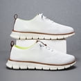thumbnail image 4 of Men's Casual Walking Sneakers - Breathable Knit Upper Shoes with Quick-Lace Elastic System, 4 of 6