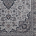 thumbnail image 5 of Contemporary Home Living 2.25' x 3.25' Ornate Floral Vine Area Throw Rug - Cream and Gray, 5 of 8