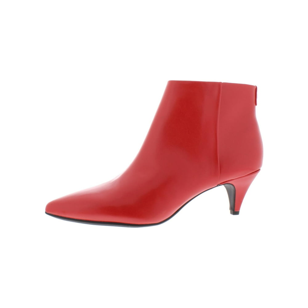 ankle boot with kitten heel