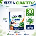 thumbnail image 6 of Mouse Rodent Repellent, Peppermint Oil Mice Repellent Balls - 30 Pack Natural Rodent Deterrent for Indoor/Outdoor Use, Family & Pet Safe, Long-Lasting Insect Repellent for Home, Garden, Garage, 6 of 8