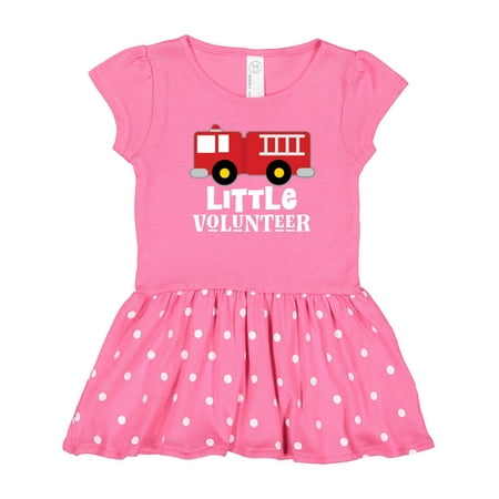 

Inktastic Firefighter Childs Little Volunteer Gift Toddler Girl Dress