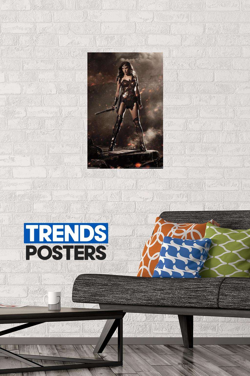 DC Comics Movie - Batman v Superman - Wonder Woman Wall Poster, 14.725" x 22.375"