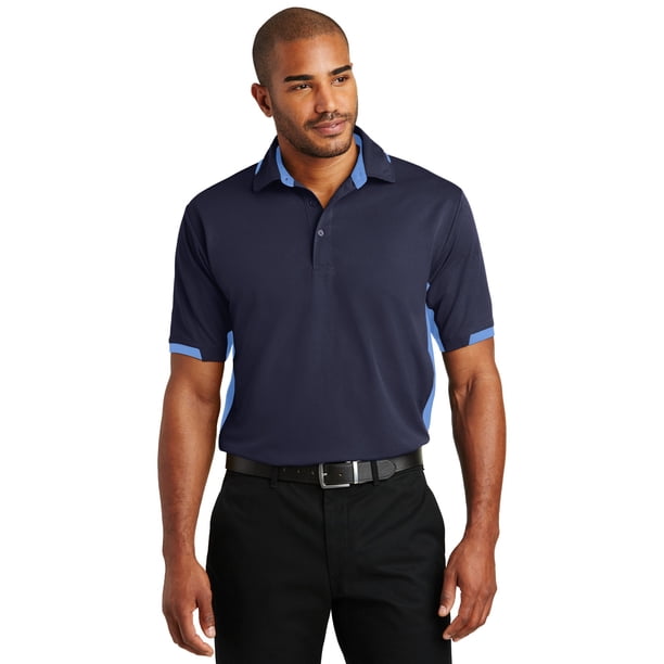 Polo otomano con bloques de color Dry Zone® de Port Authority®. K524 Autoridad Portuaria K524
