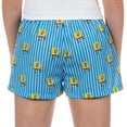 thumbnail image 5 of Nickelodeon SpongeBob SquarePants PJs Women's Striped Lounge Pajama Boxer Shorts, 5 of 6