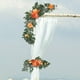 thumbnail image 4 of Kit de 2 arcos de flores artificiales para bodas, guirnaldas de flores para arreglos florales. Naranja, 4 of 8