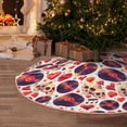 thumbnail image 6 of KLL rock Skull record heart Christmas Tree Skirt 36" ,Party Decorations Farmhouse for Christmas Decorations Holiday Party, 6 of 6