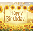 thumbnail image 4 of Sunflower Decor Happy Birthday Banner Decorative Design for Birthday Party Outdoor Party Celebration, 4 of 8