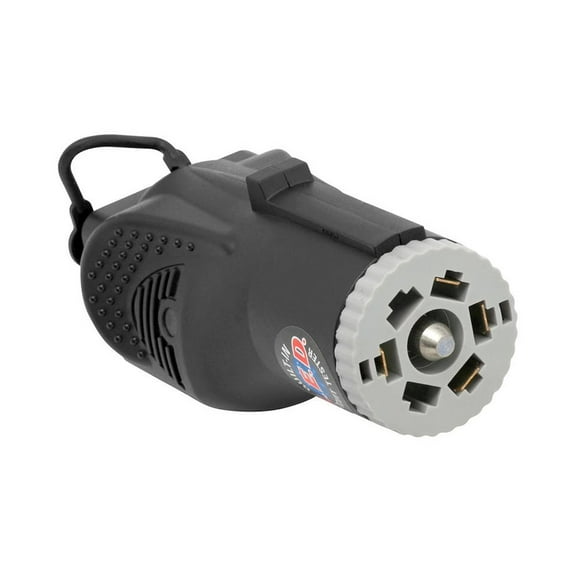 Reese 78118 7-Way Flat Pin To 4 & 5-Way Flat Adapter with LED Circuit Tester and Dust Cover