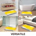 thumbnail image 5 of Yellow Grey Brush Luxury Flannel Bathroom Mats 16x24, Extra Soft and Absorbent Non-Slip Shower Rug for Bathroom Floor, 5 of 9