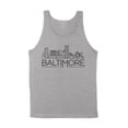 thumbnail image 1 of Skyline Baltimore Maryland Tank Top Unisex X-Small Grey, 1 of 5