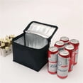 thumbnail image 6 of Portable Lunch Cooler Bag Folding Insulation Picnic Ice Pack Food Thermal Bag Drink Carrier Insulated Bag Beer Delivery Bag, 6 of 7