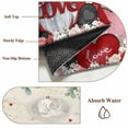 thumbnail image 6 of Valentines Area Rugs 5'x7', Washable Small Throw Rugs for Laundry Room Playroom, Pink Red Love Heart Gnomes Eucalyptus Rustic Indoor Outdoor Rug Non-Slip Low Pile Carpet Runner Reversible Floor Mats, 6 of 8