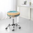 thumbnail image 7 of Picia Tropical Beach With Starfish Pattern Round Stool Covers Comfy Seat Covers Stretch Removable Washable Chair Slipcover Round Bar Chair Cushion Cover-13 inch, 7 of 7