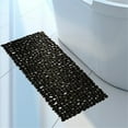 thumbnail image 2 of Alfombrilla antideslizante para baño, ducha de baño, alfombrilla de PVC para baño con ventosas, alfombrilla antideslizante para bañera, color negro Eigraketly HA000330-03B, 2 of 5