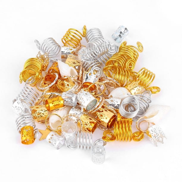 Anillos para el cabello con rastas, 90 piezas Anillos para trenzas para el cabello Lazos para trenzas para el cabello Anillos para trenzas para el cabello Experiencia incomparable