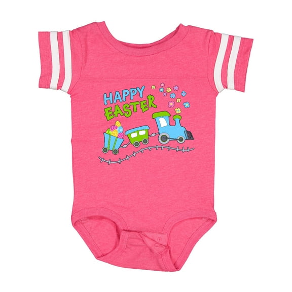 Inktastic Happy Easter Train Boys or Girls Baby Bodysuit