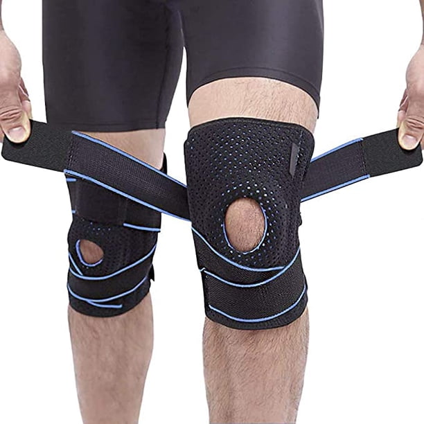 Rodillera con estabilizadores laterales y almohadillas de gel para una perfecta sujeción de la rodilla