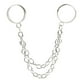 thumbnail image 1 of GOOHOCHY 2 piezas anillos góticos de anillo de dedo de doble cadena ajustable para mujeres adolescentes, 1 of 8