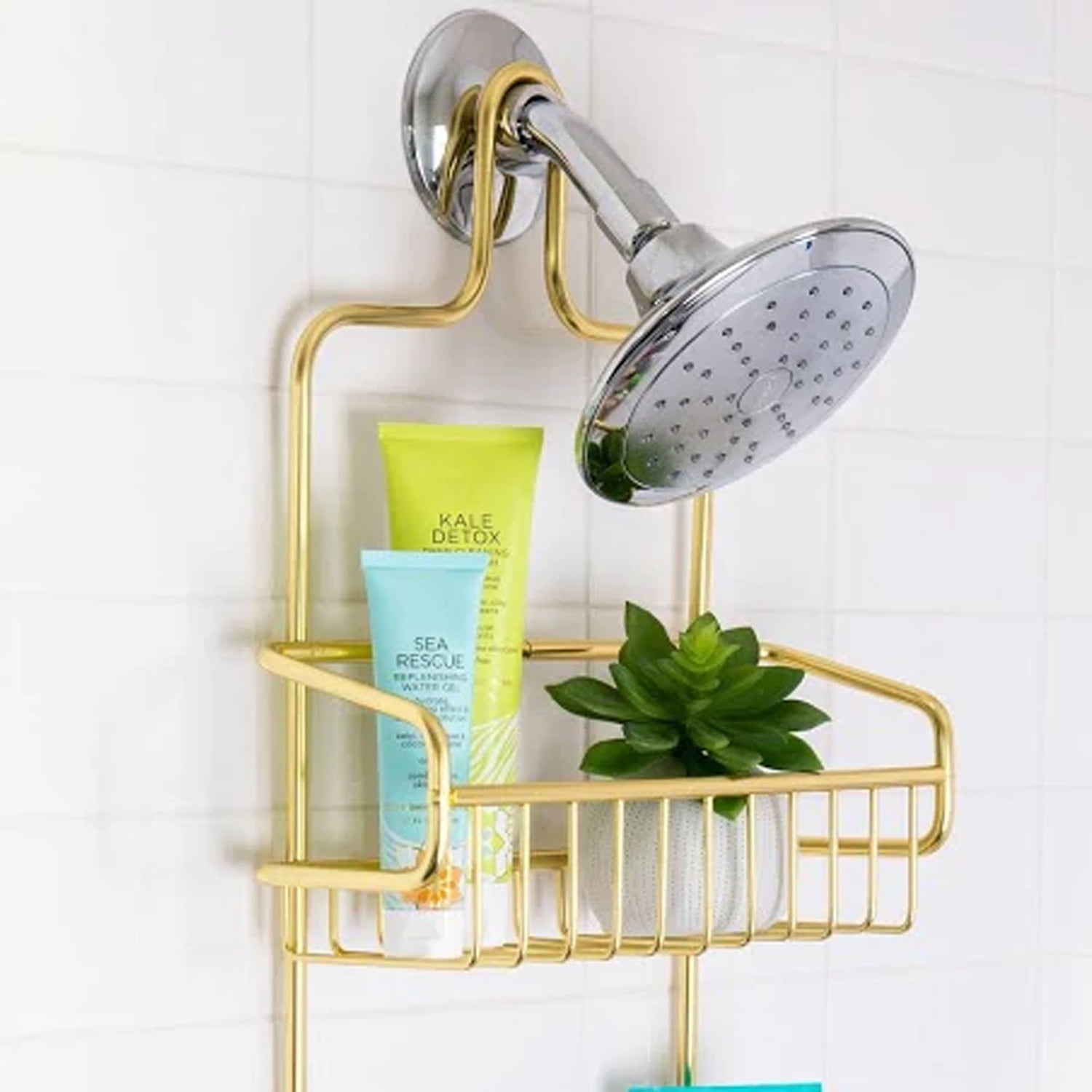 Better Houseware Extra Large Shower Caddy - Gold