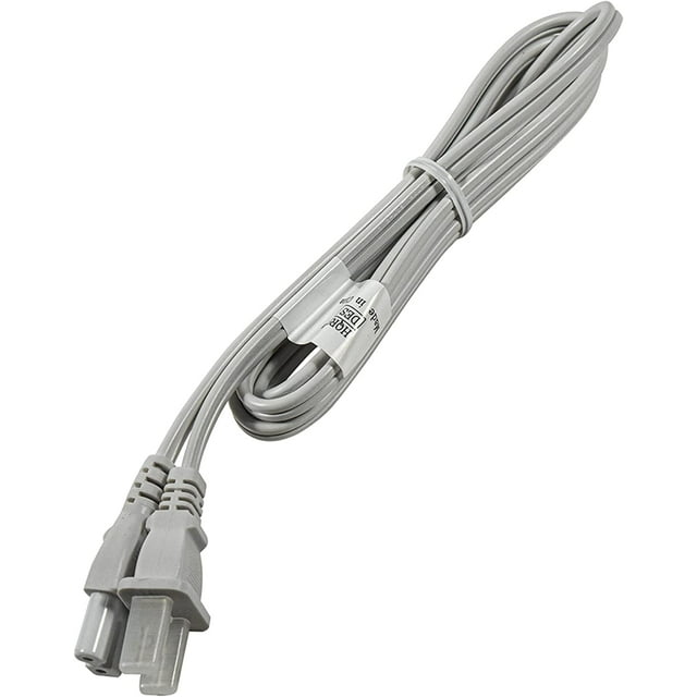 HQRP AC Power Cord Compatible with Husqvarna Viking Sewing Machine Mains Cable, White