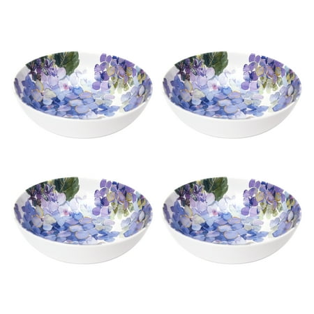 Better Homes & Gardens Hydrangea Purple Melamine Cereal Bowl, Set of