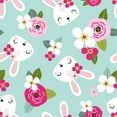 thumbnail image 2 of Millie Loves Lily Female Mint Bunnies &Roses Bow-Waist Cap-Sleeve Dress Jersey Knit (2T-12), 2 of 4