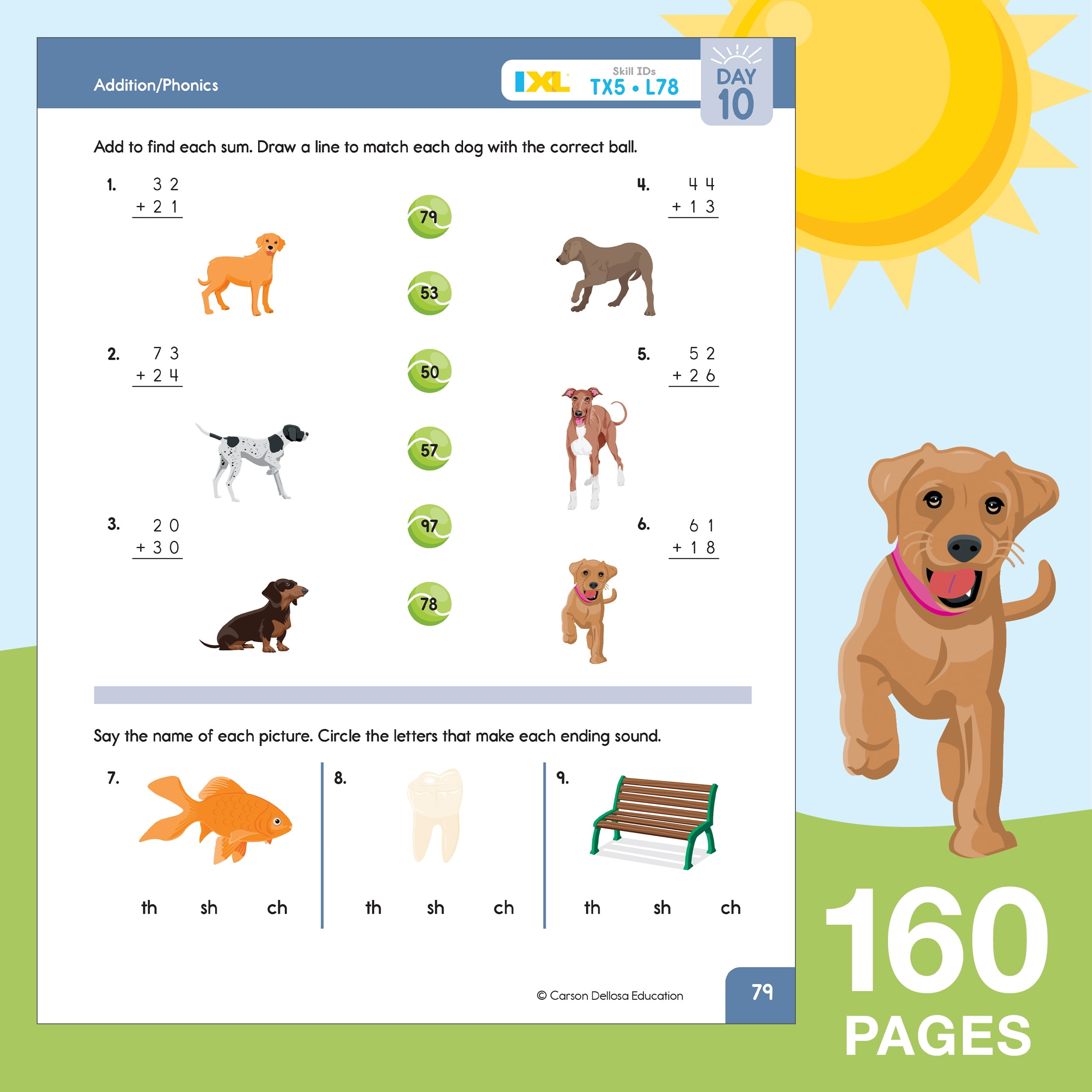 Summer Bridge Activities Workbook (160 pages) Grade 1-2