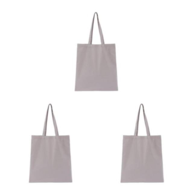 Redempat Large Capacity Tote Bag Stylish Shopping Solution Lightweight And Portable light grey 3Set