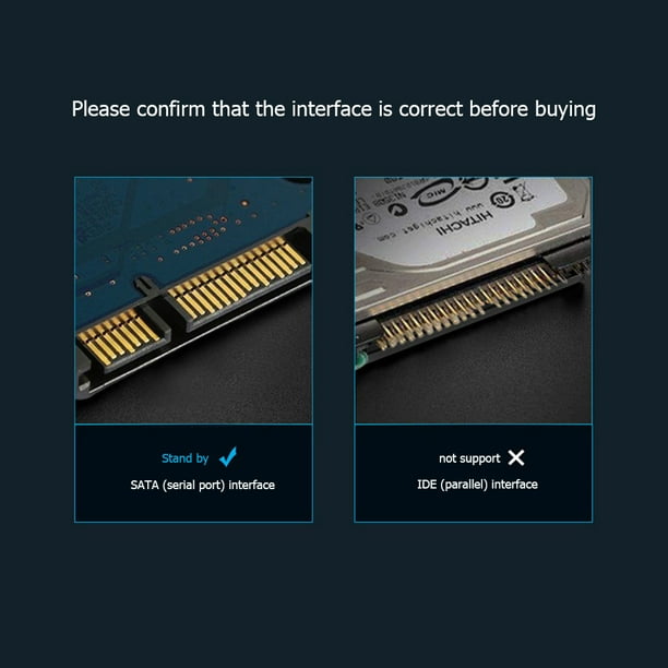 Disco duro externo de 2,5 pulgadas de aleación de aluminio USB3.0 para PC, TV, portátil (plata) Tmvgtek Para estrenar