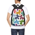 thumbnail image 6 of Daiia Colorful Butterflies Backpack for Men and Women -Durable Backpack Large Capacity, Water-Resistant Bag with Adjustable Straps and Laptop Compartment, 6 of 9