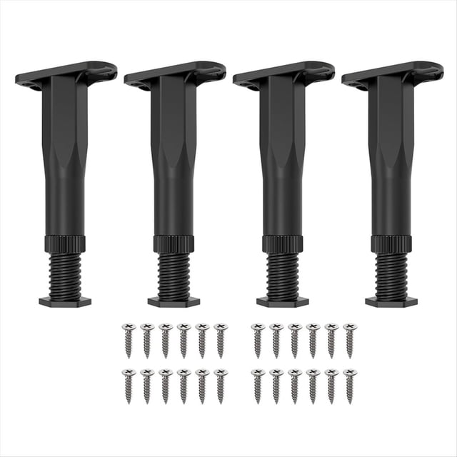4 Patas de Soporte Ajustables para Cama (8,3 A 14,5 Pulgadas), Pesadas con Listones Centrales del , /Sofá/Silla/Mesa